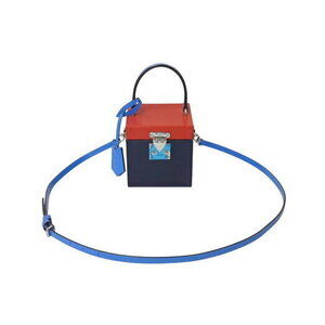 Louis Vuitton Bleecker Handbag Red Blue Navy Epi Leather